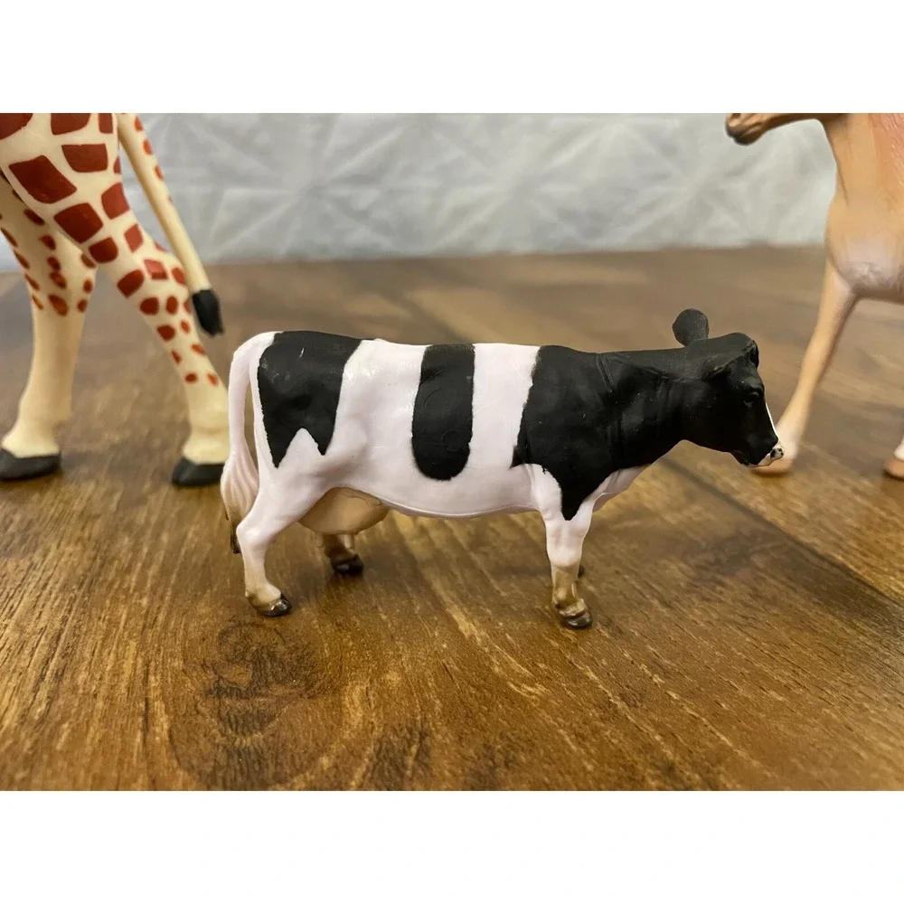 Safari Limited Zoo Farm Animals Lot Toys Educational Horse Cow‎ Giraffe Bundle
